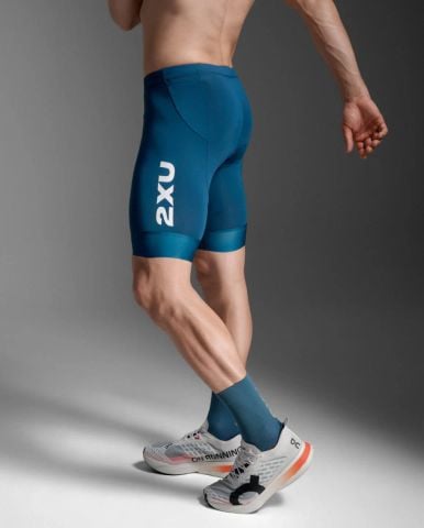 Quần Ba Môn Phối Hợp Nam 2XU Aero 9" Tri Shorts - MAJ/WHT