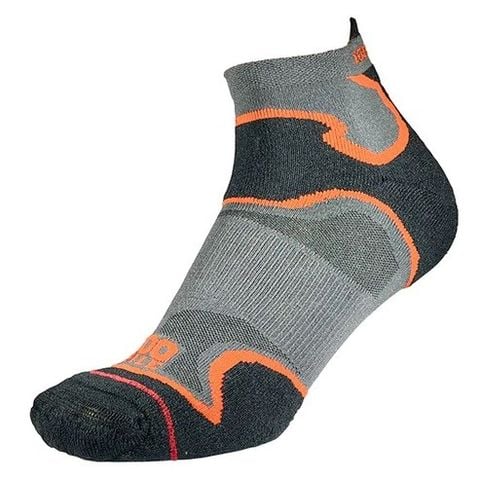 Tất Chạy Bộ 2 lớp 1000 Mile Fusion Double Layer Socklet - Black/Orange