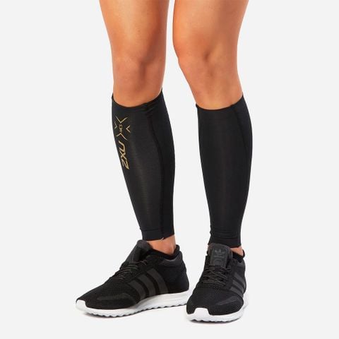 Bó Ống Chân 2XU Light Speed Compression Calf - Blk/Gld
