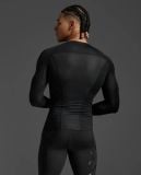  Áo Bó Cơ Nam 2XU Core Compression Long Sleeve - BLK/NLO 
