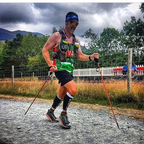 Gậy chạy trail Mountain King Trail Blaze ALU - Orange