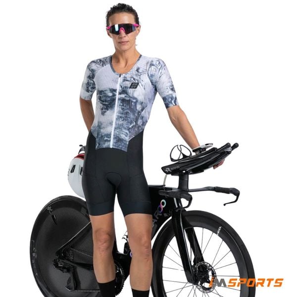 Bộ Quần Áo Ba Môn Nữ Zoot Women's Elite Tri Aero Fz Racesuit - Vapor White