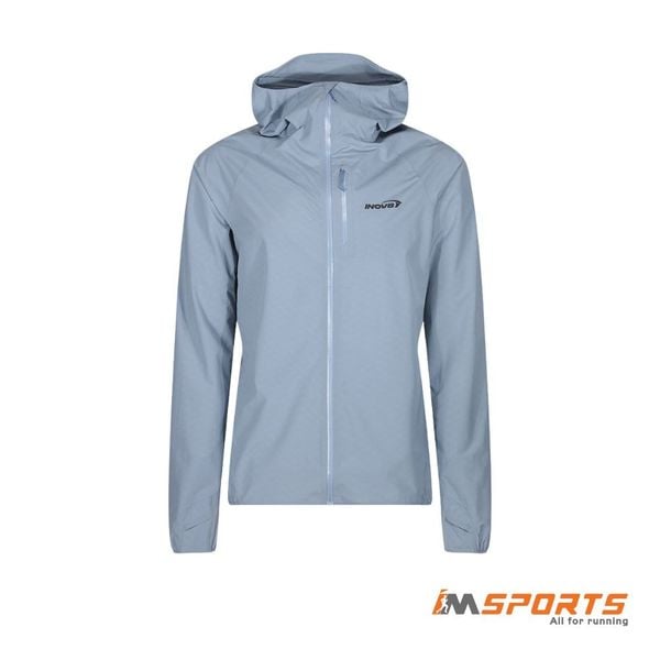 Áo Chạy Địa Hình Chống Nước Nam INOV8 Stormshell FZ V2 - Blue Grey
