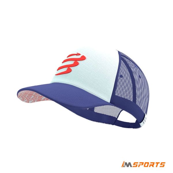 Mũ Thể Thao Compressport Trucker Cap - Orient Blue/Star White