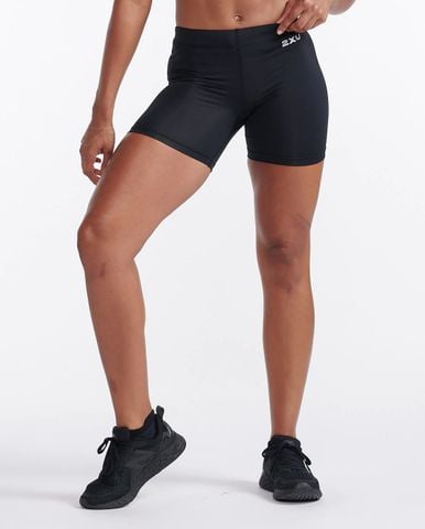 Quần Bó Cơ Nữ 2XU Core Comp Game Day 5" Shorts - BLK/SIL
