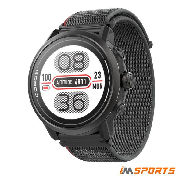Đồng hồ chạy bộ, thể thao GPS Coros Apex 2 - Đen