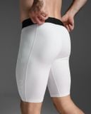  Quần Bó Cơ Nam 2Xu Men's Base Layer Compression Shorts - White 