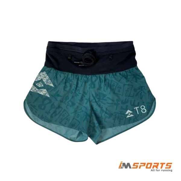 Quần Chạy Bộ Nữ T8 Women's Sherpa Shorts - Inked Teal