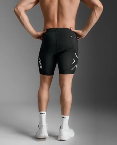 Quần Ba Môn Phối Hợp Nam 2XU Core Tri 8" Shorts - BLK/WHT