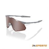  Kính 100% Hypercraft XS -Matte Stone Grey-HiPER® Crimson Silver Mirror 