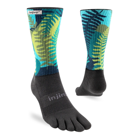Tất Xỏ Ngón Chạy Bội Injinji Spectrum Trail Midweight Crew - Jungle