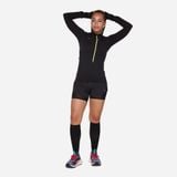  Áo Tay Dài Bó Cơ Nữ Hoka Basezip Long - Black 