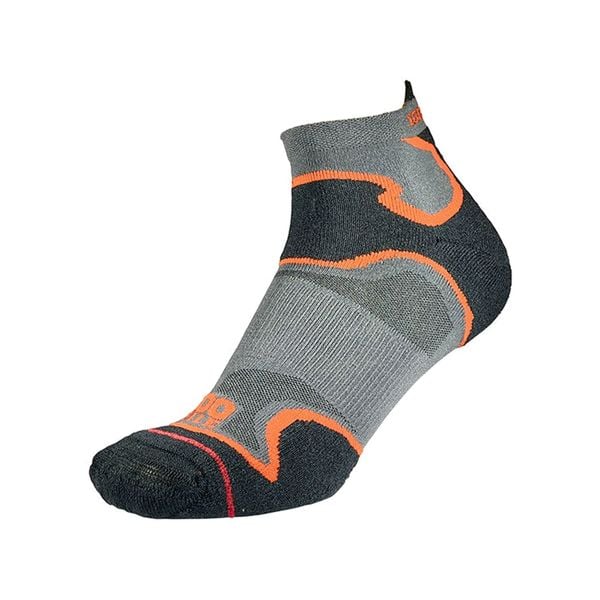 Tất Chạy Bộ 2 lớp 1000 Mile Fusion Double Layer Socklet - Black/Orange