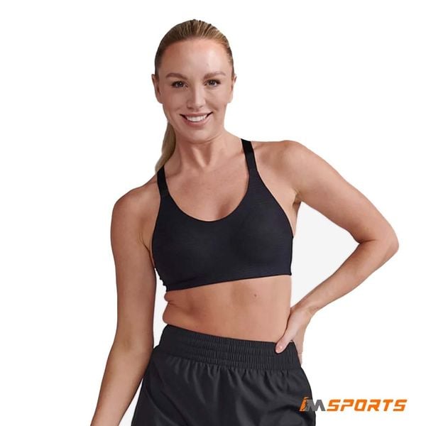 Áo Ngực Chạy Bộ 2Xu Aero Medium Impact Bra - BLK/BLK