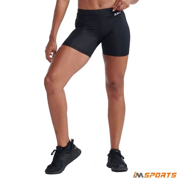 Quần Bó Cơ Nữ 2XU Core Comp Game Day 5" Shorts - BLK/SIL