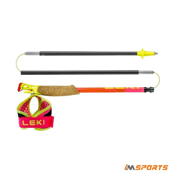 Gậy Chạy Địa Hình LEKI Ultratrail FX.One Superlite - Neon Pink/Pastelloarange/Neon Yellow