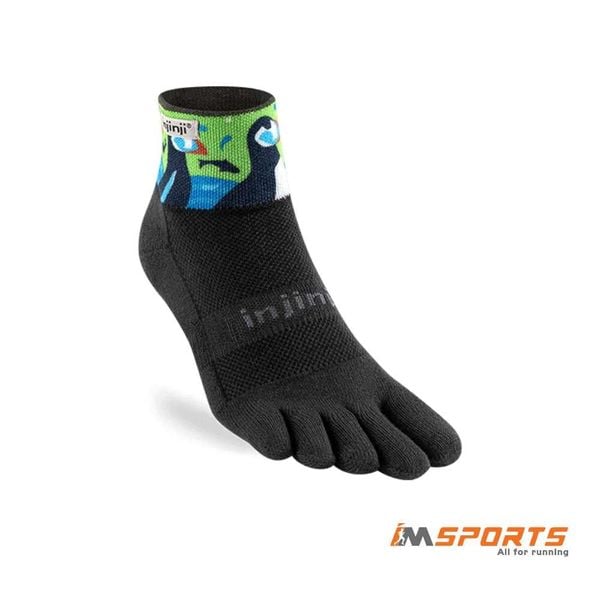 Tất Xỏ Ngón Chạy Bộ Injinji Artist Designed Trail Midweight Mini-Crew - Puffins