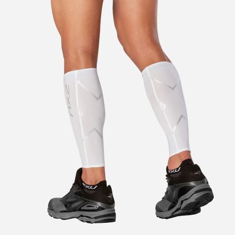 Bó Ống Chân 2XU Compression Calf Unisex - White