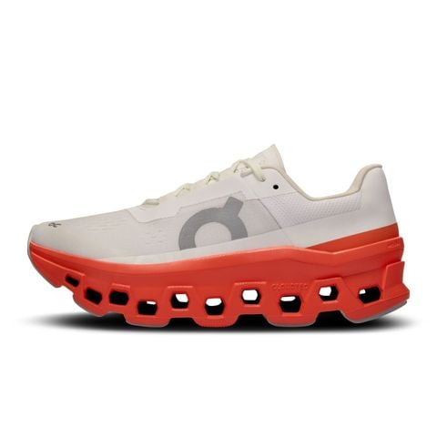 Giày Chạy Bộ Nữ On Running Cloudmonster - White/Flame