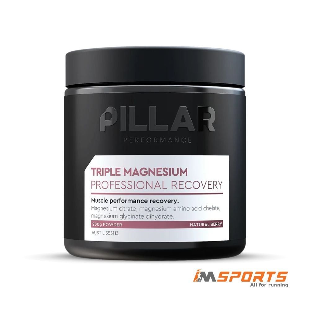  Hũ Bột Dinh Dưỡng Pillar Performance Triple Magnesium Professional Recovery Jar 200g - Natural Berry 