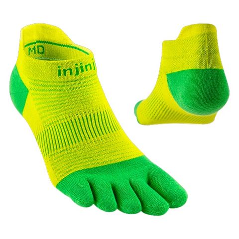 Tất xỏ ngón chạy bộ Injinji RUN Lightweight No Show - Clover