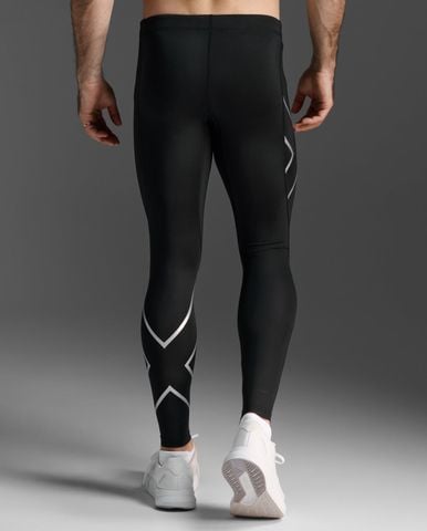 Quần Dài Bó Cơ Nam 2Xu Core Compression - BLK/SIL