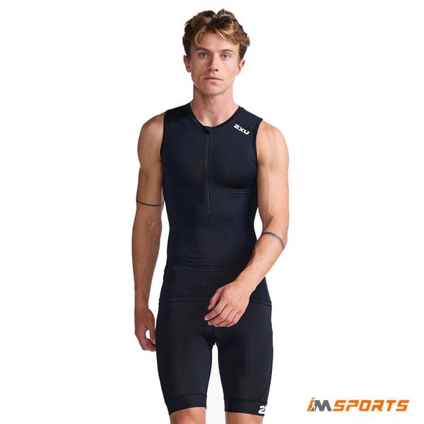 Áo Ba Môn Phối Hợp Triathlon 2XU Core Tri Tank - BLK/WHT