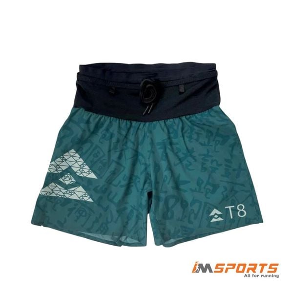 Quần Chạy Bộ Nam T8 Men's Sherpa Shorts - Inked Teal