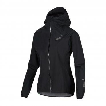 Áo Chạy Địa Hình Chống Nước Nữ Inov8 Stormshell FZ V2 - Black