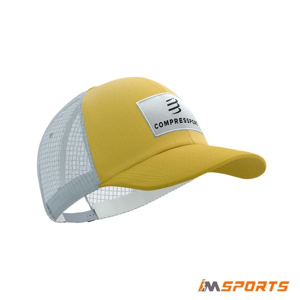 Mũ Thể Thao Compressport Trucker 6P Cap - Grey Dawn/Ceylon Yellow