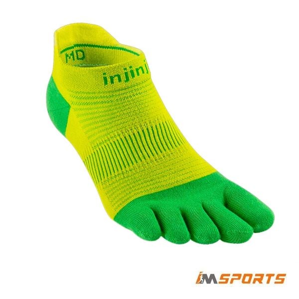 Tất xỏ ngón chạy bộ Injinji RUN Lightweight No Show - Clover