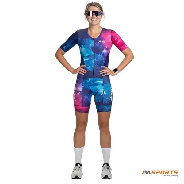 Bộ Quần Áo Ba Môn Zoot Women's Ltd Tri Aero Fz Racesuit - Crystal