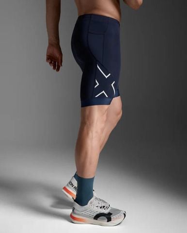 Quần Ba Môn Phối Hợp Nam 2XU Core Tri 8" Shorts - MDN/WHT