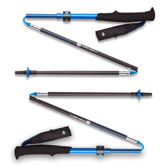 Gậy Chạy Địa Hình Black Diamond Distance Carbon FLZ Running Poles - Ultra Blue