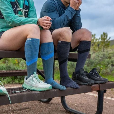 Tất Xỏ Ngón Chạy Địa Hình Injinji Trail Midweight OCT - Storm