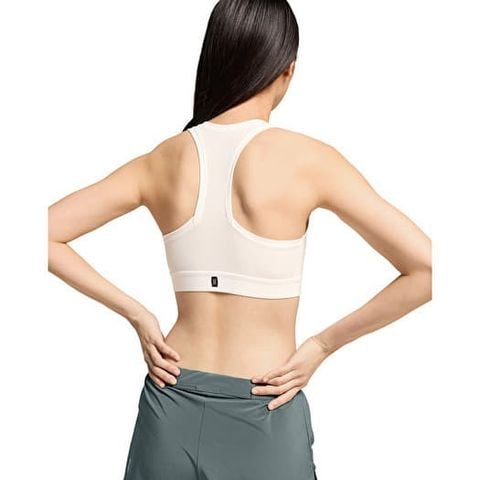 Áo Bra Chạy Bộ Nữ ON Women's Pace Bra - Undyed-White/Black