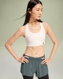  Áo Bra Chạy Bộ Nữ ON Women's Pace Bra - Undyed-White/Black 