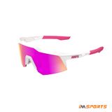  Kính 100% Speedcraft - Matte White/Pink HiPER Vital Pink Mirror 