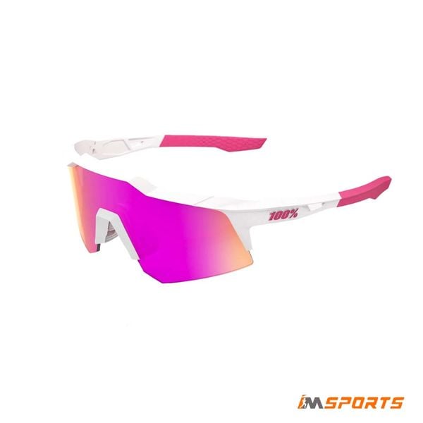 Kính 100% Speedcraft - Matte White/Pink HiPER Vital Pink Mirror
