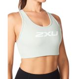  Áo Bra Chạy Bộ 2XU Motion Racerback Crop Bra - MIN/WHT 