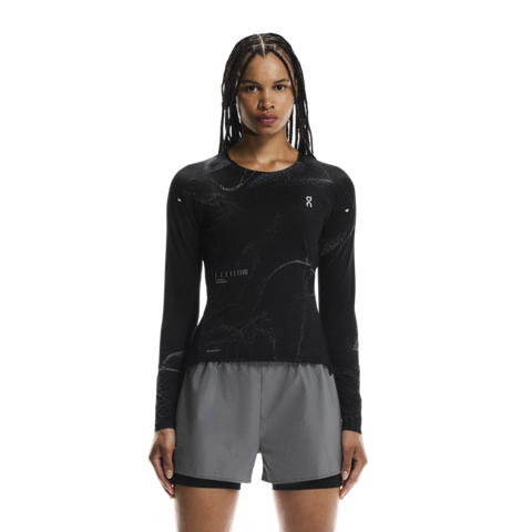 Áo Chạy Bộ Nữ On Running Women's Performance Long-T Lumos - Black