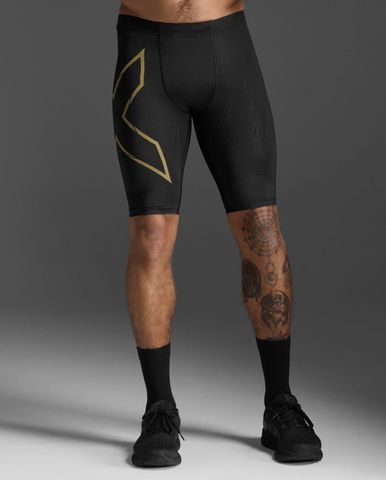 Quần Bó Cơ Nam 2XU Light Speed Compression Shorts Mens - BLK/GRF