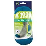  Tất Chạy Bộ 1000 Mile Activ QTR Repreve - Black/Fluo /Teal 