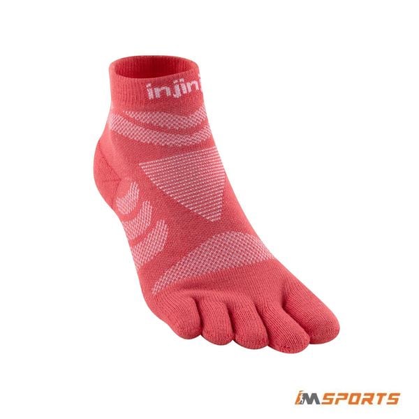 Tất Xỏ Ngón Chạy Đường Dài Injinji Women Ultra Run Mini-Crew - Coral
