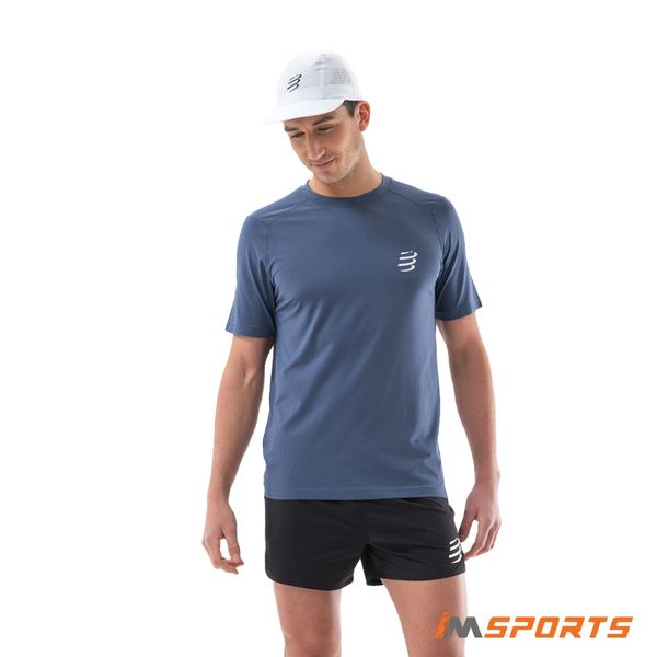 Áo Chạy Bộ Nam Áo Chạy Bộ Compressport Performance SS Tshirt M - Indigo