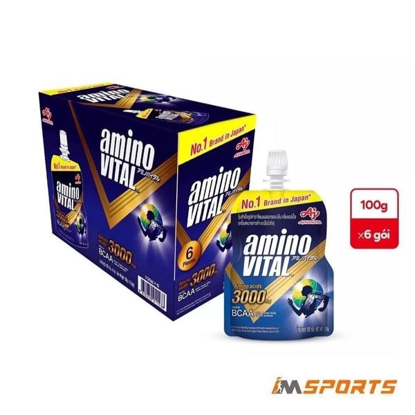 Thức Uống thể thao aminoVITAL bổ sung BCAA (bịch 6 gói)