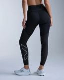  Quần Bó Cơ Nữ 2XU Aero Mesh Hi-Rise Comp Tights - BLK/SRF 