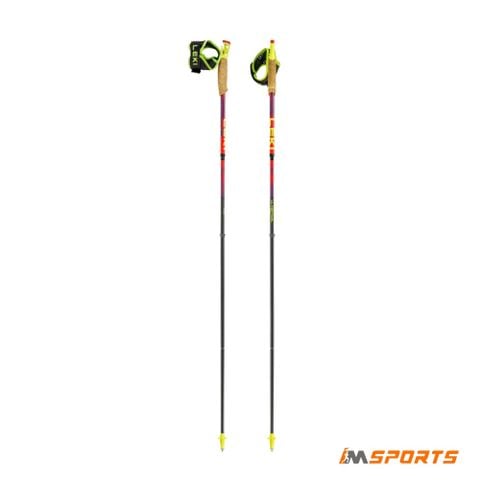 Gậy Chạy Địa Hình LEKI Ultratrail FX.One Superlite - Bright Red/Violet/Neon Yellow