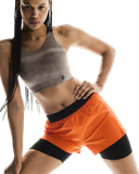  Quần Chạy Bộ Nữ On Running Women's 3" Performance 2/1 Shorts - Orange 