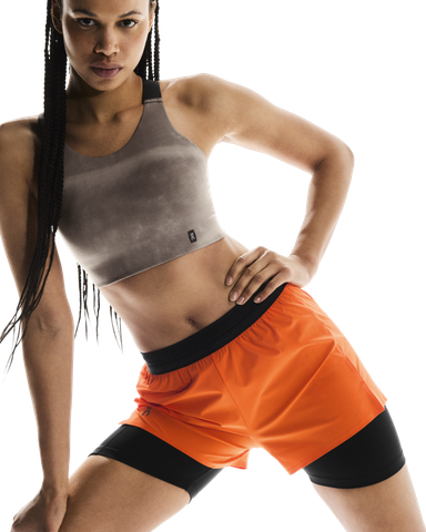 Quần Chạy Bộ Nữ On Running Women's 3" Performance 2/1 Shorts - Orange